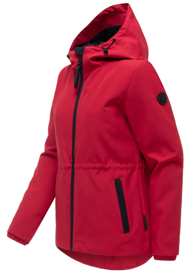 Marikoo Outdoorjacke »Katzilein« Leichte Übergangsjacke mit Kapuze und Kordelzug