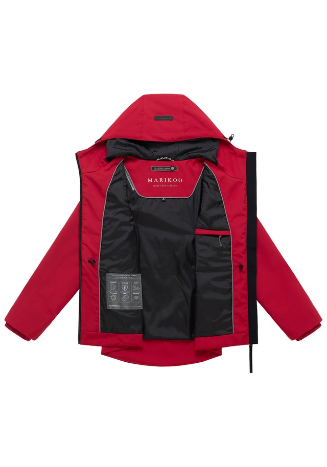 Marikoo Outdoorjacke »Katzilein« Leichte Übergangsjacke mit Kapuze und Kordelzug