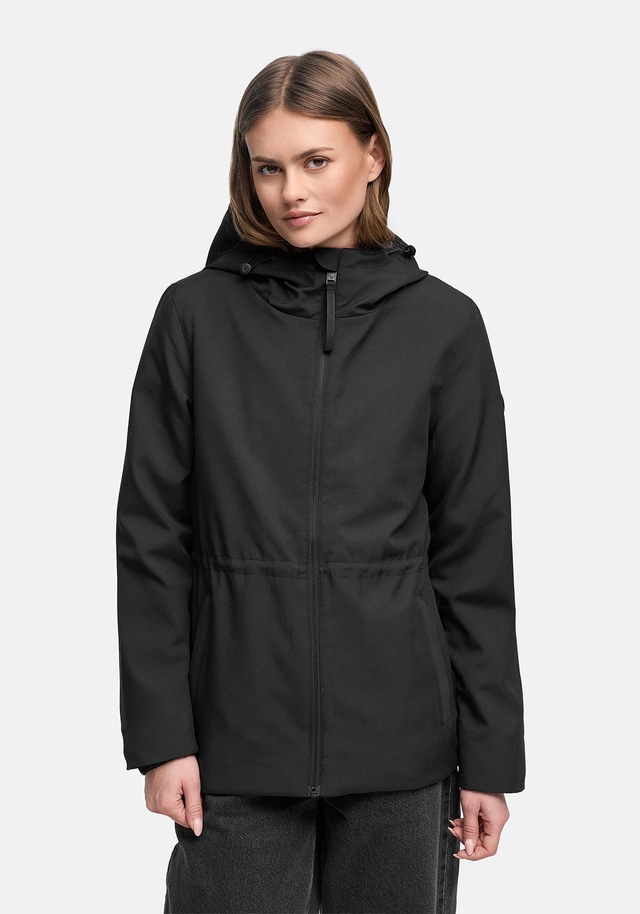 Marikoo Outdoorjacke »Katzilein« Leichte Übergangsjacke mit Kapuze und Kordelzug
