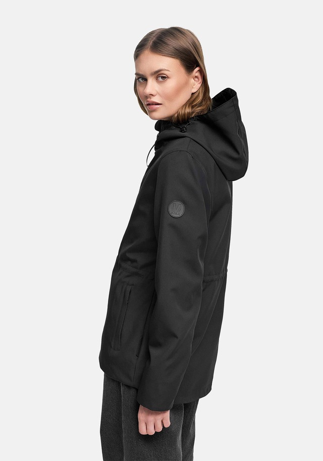Marikoo Outdoorjacke »Katzilein« Leichte Übergangsjacke mit Kapuze und Kordelzug