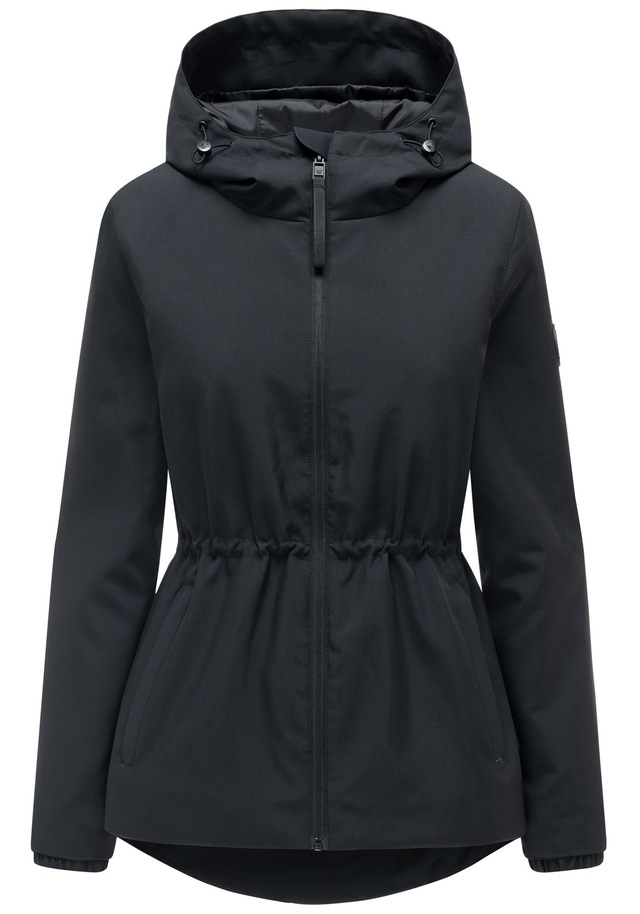 Marikoo Outdoorjacke »Katzilein« Leichte Übergangsjacke mit Kapuze und Kordelzug