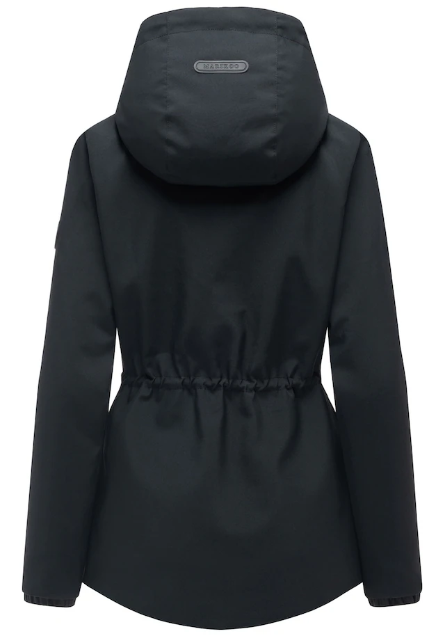 Marikoo Outdoorjacke »Katzilein« Leichte Übergangsjacke mit Kapuze und Kordelzug