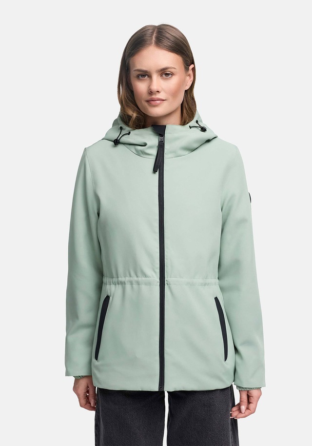 Marikoo Outdoorjacke »Katzilein« Leichte Übergangsjacke mit Kapuze und Kordelzug