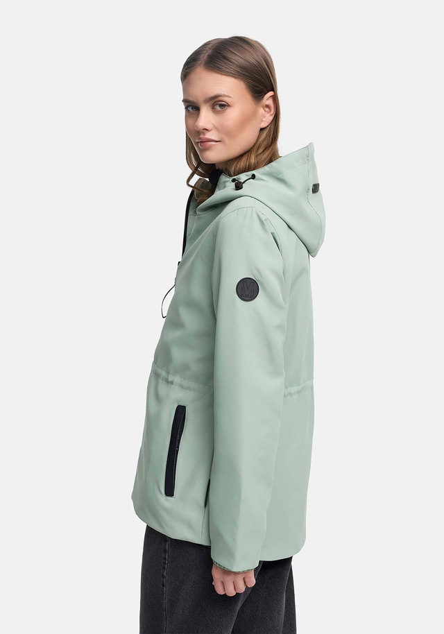 Marikoo Outdoorjacke »Katzilein« Leichte Übergangsjacke mit Kapuze und Kordelzug