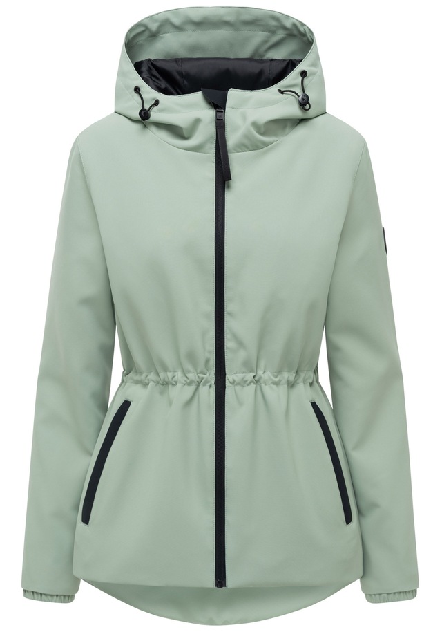 Marikoo Outdoorjacke »Katzilein« Leichte Übergangsjacke mit Kapuze und Kordelzug