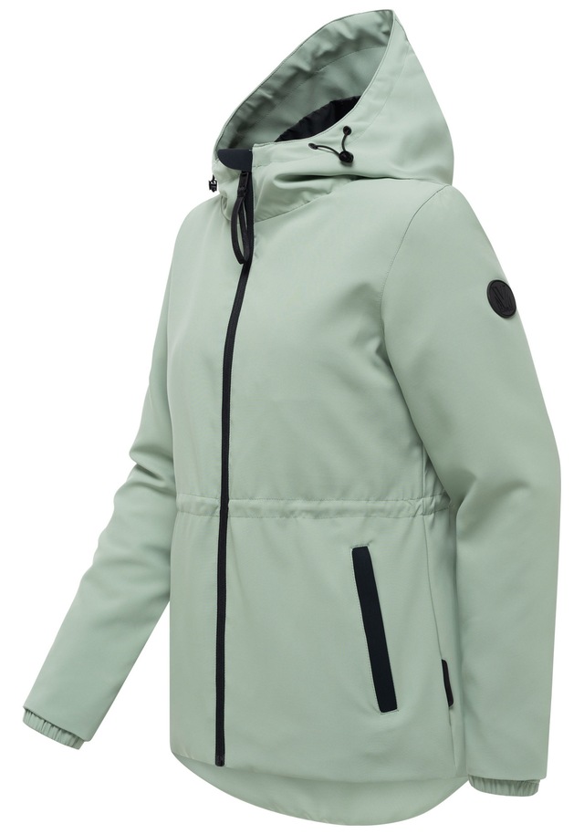 Marikoo Outdoorjacke »Katzilein« Leichte Übergangsjacke mit Kapuze und Kordelzug