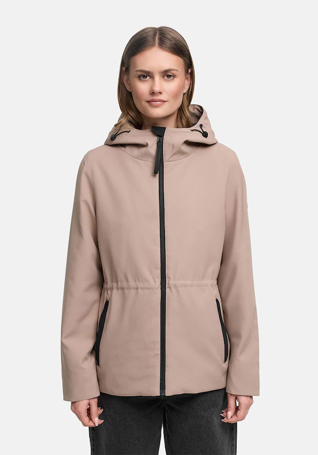 Marikoo Outdoorjacke »Katzilein« Leichte Übergangsjacke mit Kapuze und Kordelzug