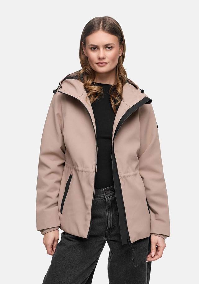Marikoo Outdoorjacke »Katzilein« Leichte Übergangsjacke mit Kapuze und Kordelzug