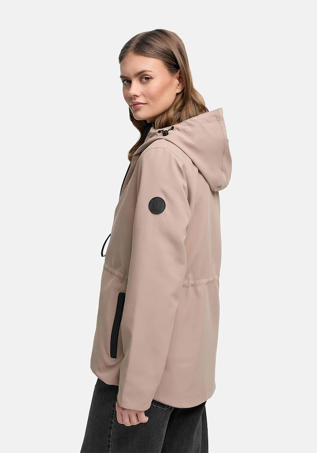 Marikoo Outdoorjacke »Katzilein« Leichte Übergangsjacke mit Kapuze und Kordelzug