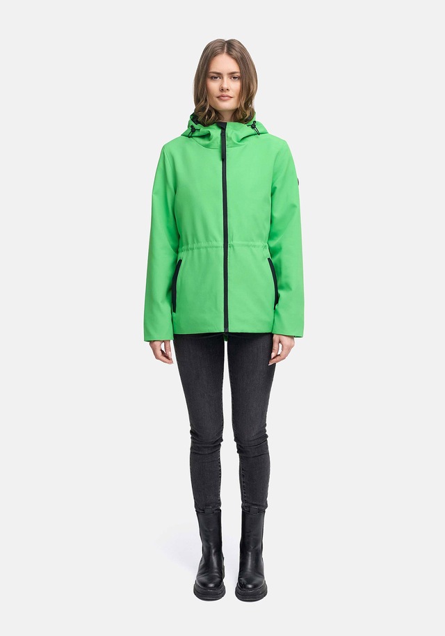 Marikoo Outdoorjacke »Katzilein« Leichte Übergangsjacke mit Kapuze und Kordelzug
