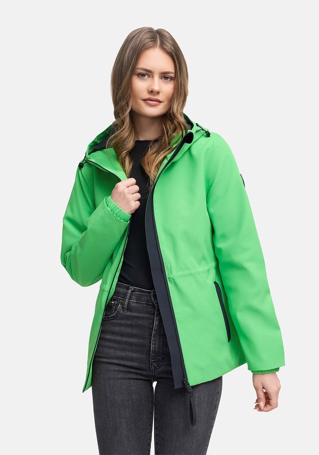 Marikoo Outdoorjacke »Katzilein« Leichte Übergangsjacke mit Kapuze und Kordelzug