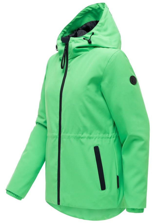 Marikoo Outdoorjacke »Katzilein« Leichte Übergangsjacke mit Kapuze und Kordelzug