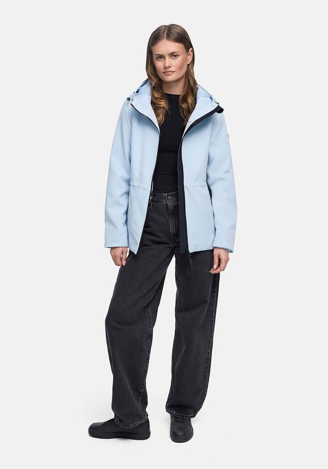 Marikoo Outdoorjacke »Katzilein« Leichte Übergangsjacke mit Kapuze und Kordelzug
