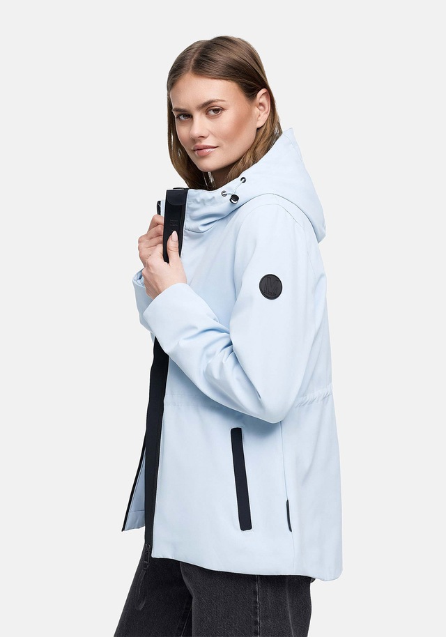 Marikoo Outdoorjacke »Katzilein« Leichte Übergangsjacke mit Kapuze und Kordelzug