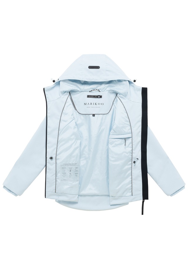 Marikoo Outdoorjacke »Katzilein« Leichte Übergangsjacke mit Kapuze und Kordelzug