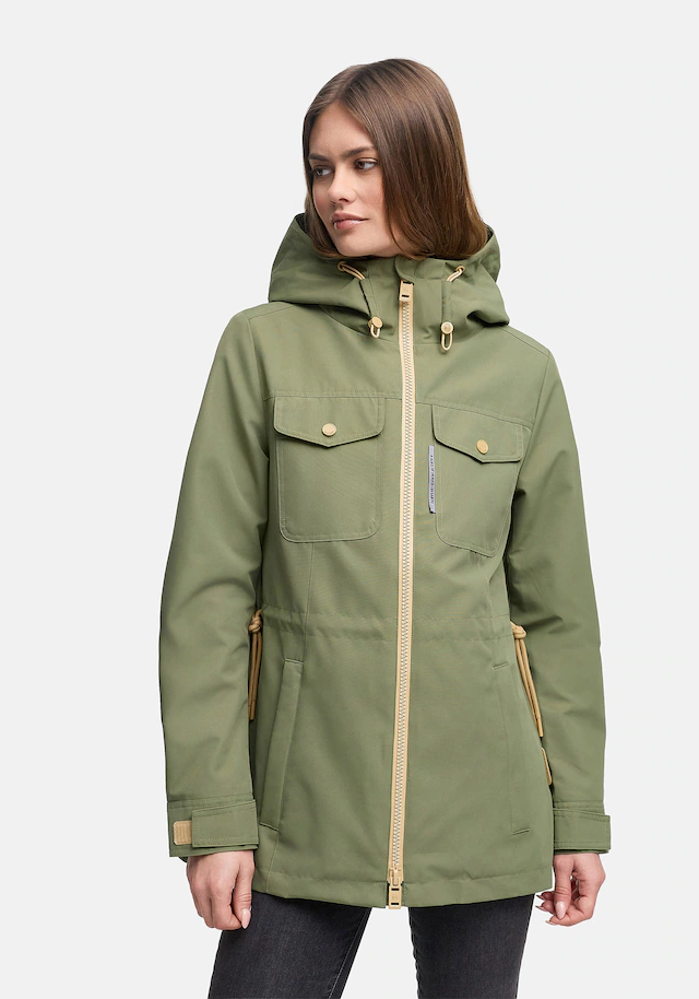 Marikoo Outdoorjacke »Sohaa« Leichte Outdoorjacke mit Kapuze und Kordelzug