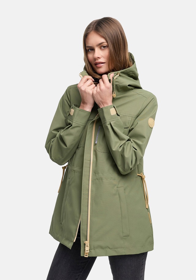 Marikoo Outdoorjacke »Sohaa« Leichte Outdoorjacke mit Kapuze und Kordelzug