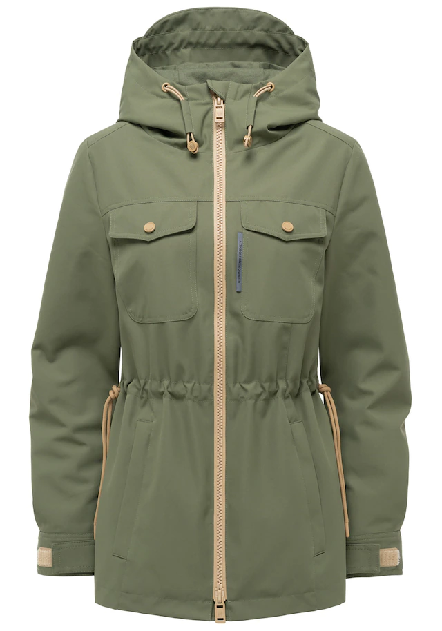 Marikoo Outdoorjacke »Sohaa« Leichte Outdoorjacke mit Kapuze und Kordelzug