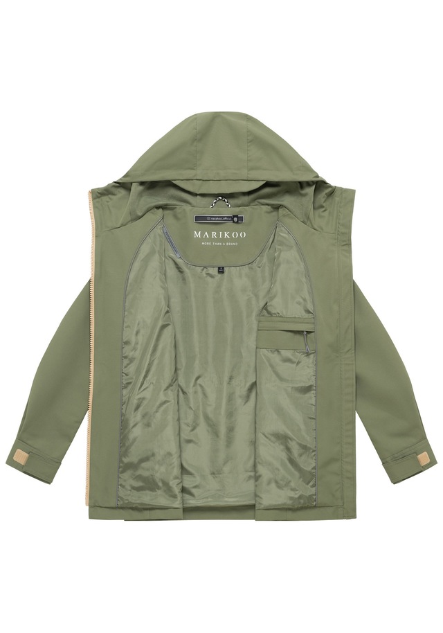 Marikoo Outdoorjacke »Sohaa« Leichte Outdoorjacke mit Kapuze und Kordelzug