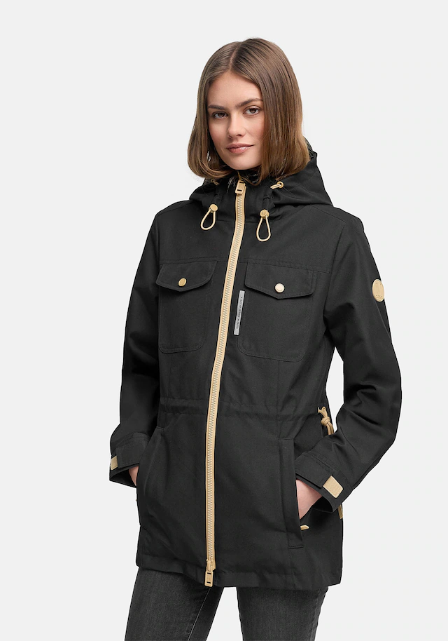 Marikoo Outdoorjacke »Sohaa« Leichte Outdoorjacke mit Kapuze und Kordelzug