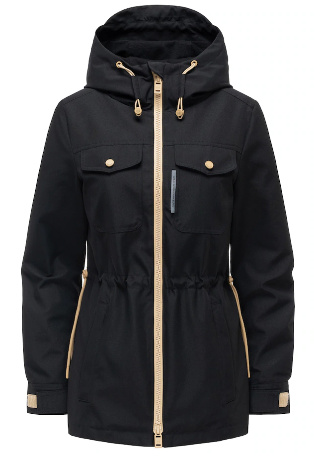Marikoo Outdoorjacke »Sohaa« Leichte Outdoorjacke mit Kapuze und Kordelzug