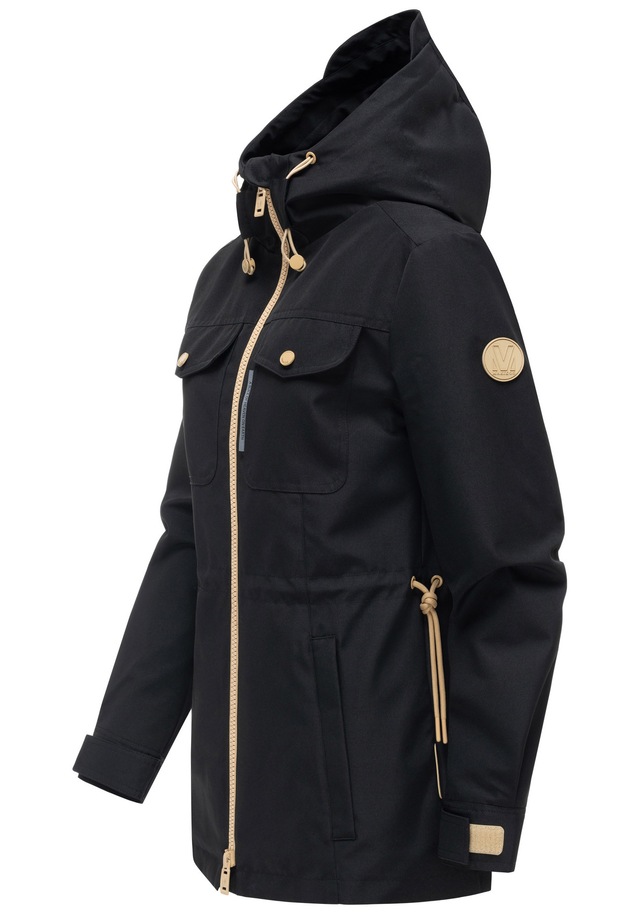 Marikoo Outdoorjacke »Sohaa« Leichte Outdoorjacke mit Kapuze und Kordelzug