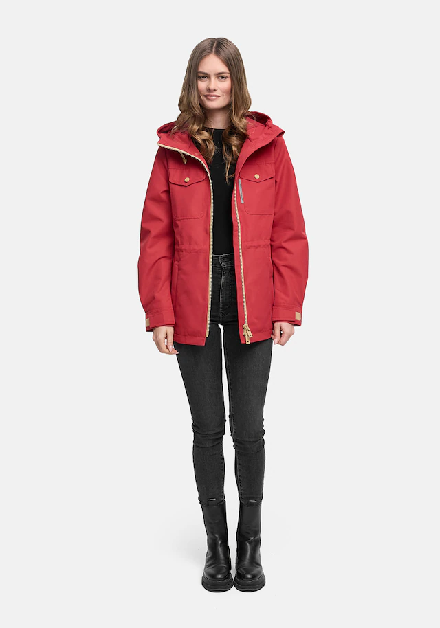 Marikoo Outdoorjacke »Sohaa« Leichte Outdoorjacke mit Kapuze und Kordelzug