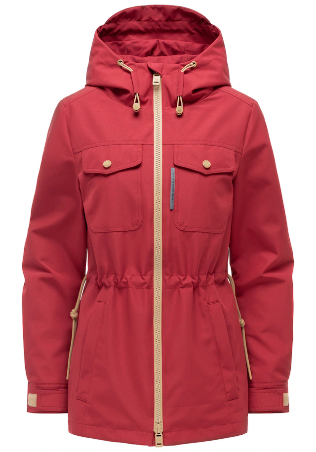 Marikoo Outdoorjacke »Sohaa« Leichte Outdoorjacke mit Kapuze und Kordelzug