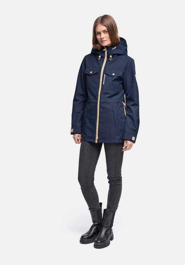 Marikoo Outdoorjacke »Sohaa« Leichte Outdoorjacke mit Kapuze und Kordelzug