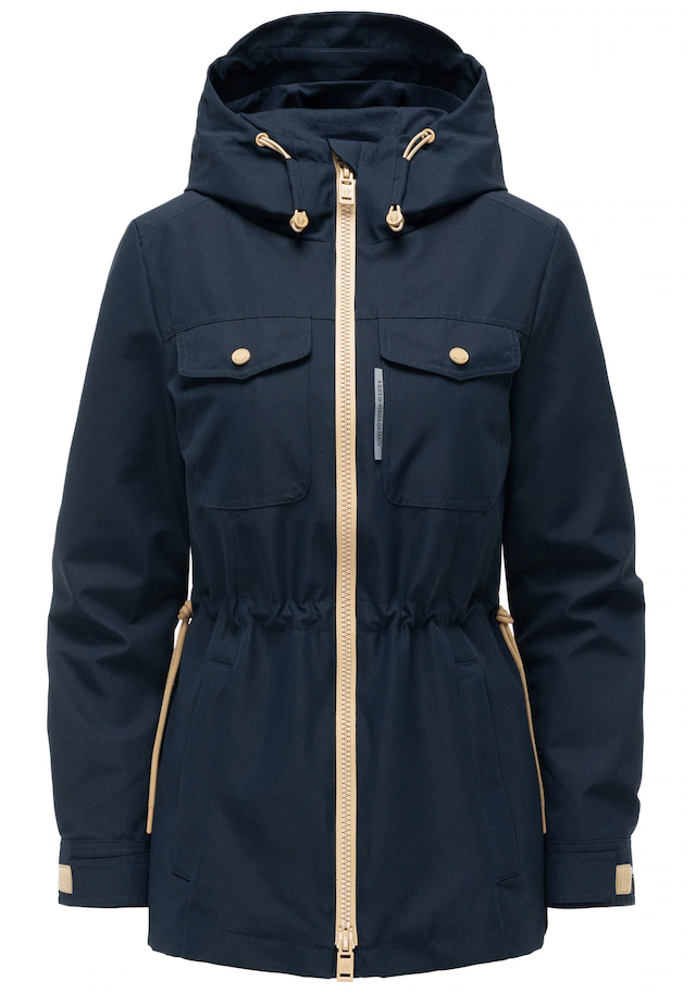 Marikoo Outdoorjacke »Sohaa« Leichte Outdoorjacke mit Kapuze und Kordelzug