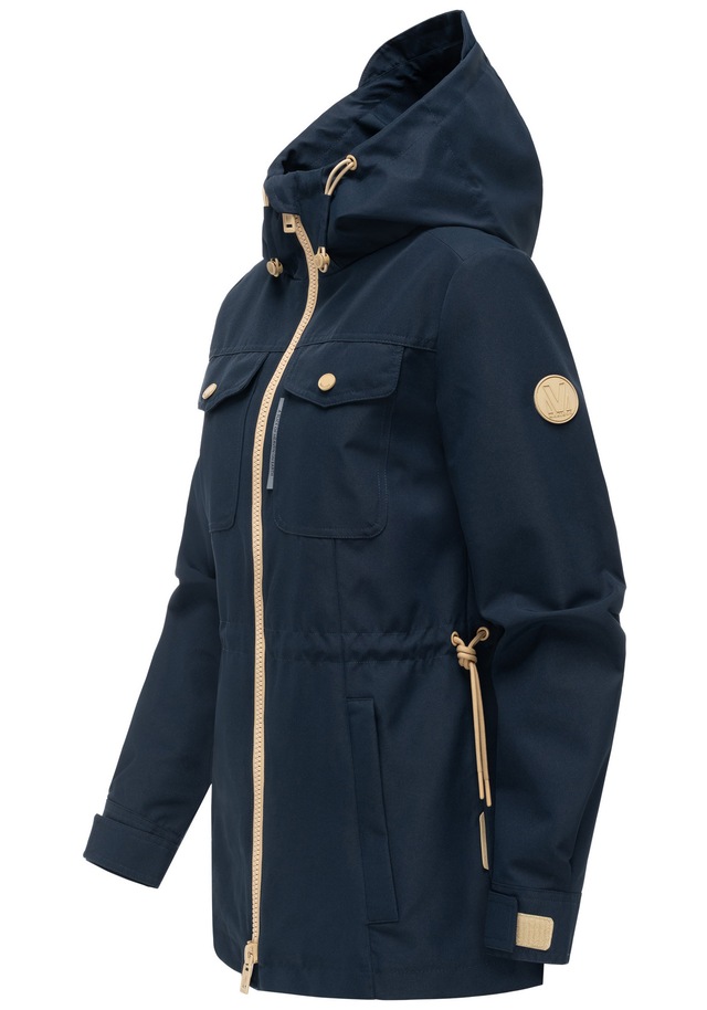 Marikoo Outdoorjacke »Sohaa« Leichte Outdoorjacke mit Kapuze und Kordelzug