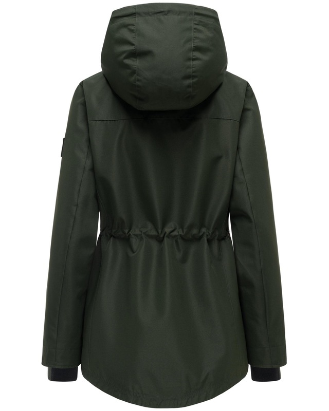 Navahoo Outdoorjacke »Blumentanz 14« mit Kapuze Übergangsjacke mit wasserdichtem Verschluss