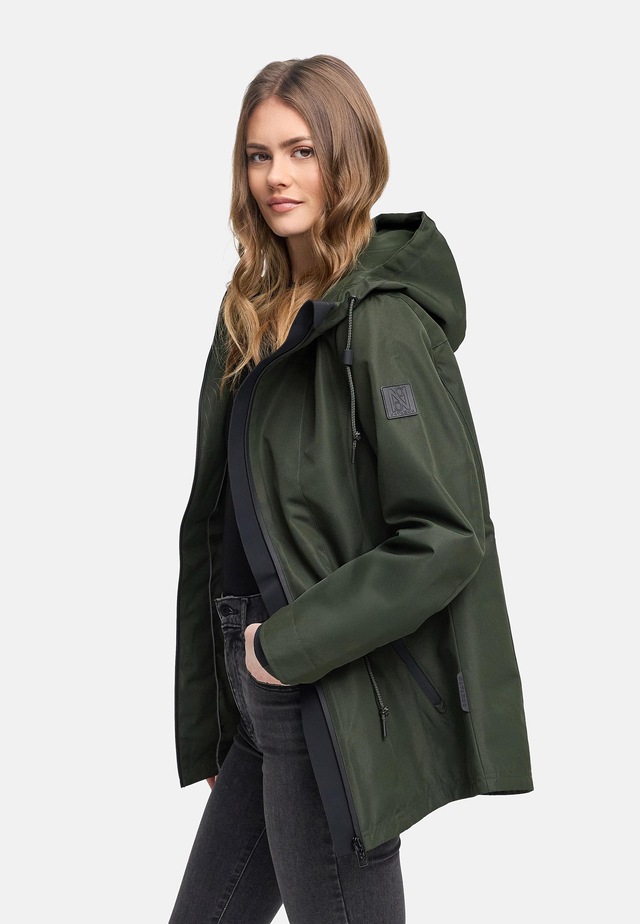 Navahoo Outdoorjacke »Blumentanz 14« mit Kapuze Übergangsjacke mit wasserdichtem Verschluss
