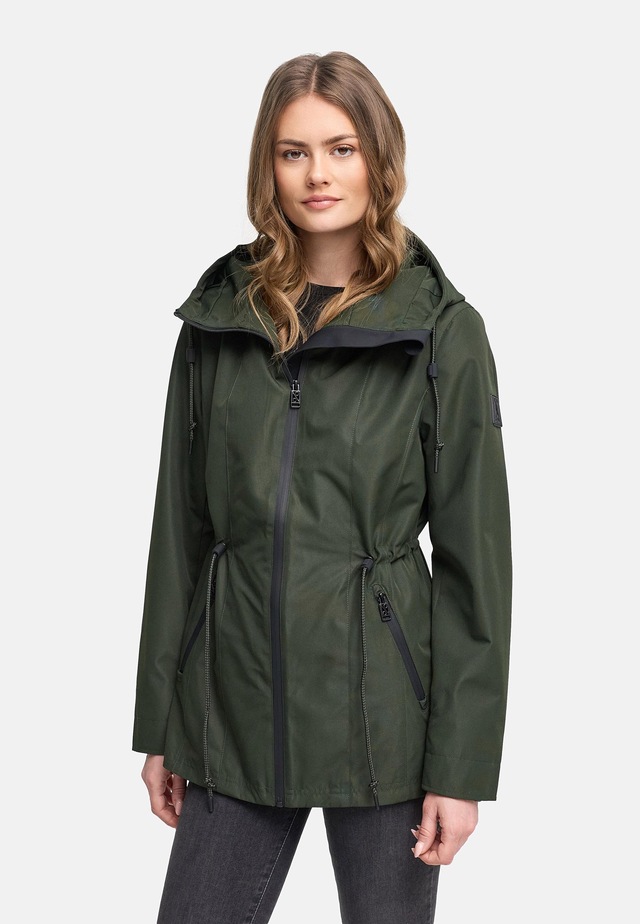 Navahoo Outdoorjacke »Blumentanz 14« mit Kapuze Übergangsjacke mit wasserdichtem Verschluss