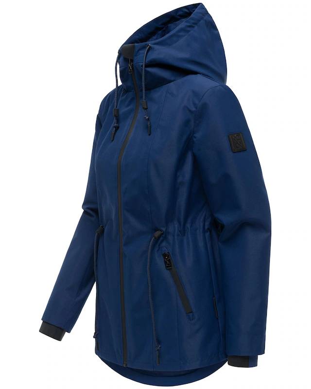 Navahoo Outdoorjacke »Blumentanz 14« mit Kapuze Übergangsjacke mit wasserdichtem Verschluss