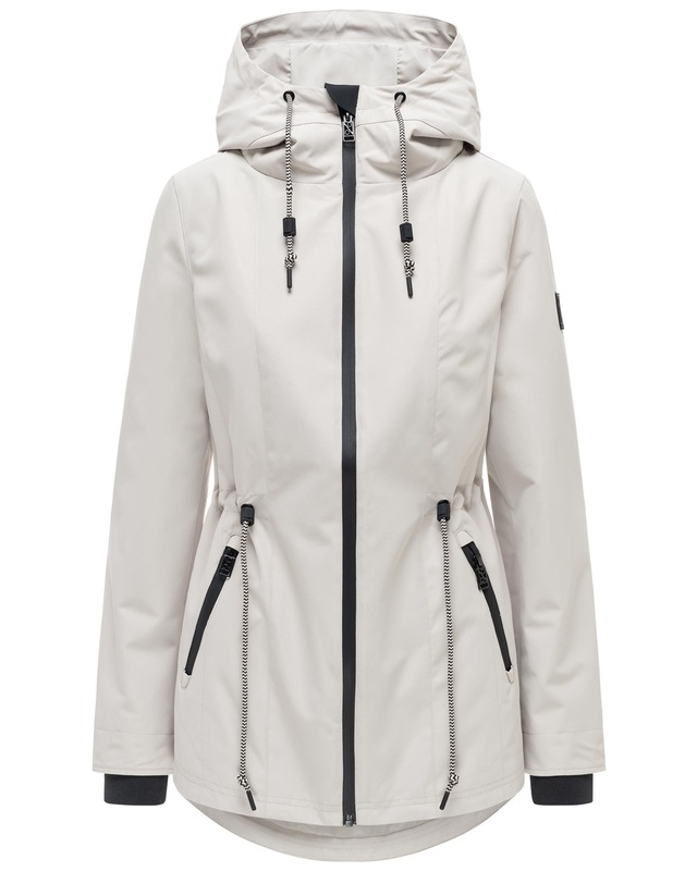 Navahoo Outdoorjacke »Blumentanz 14« mit Kapuze Übergangsjacke mit wasserdichtem Verschluss