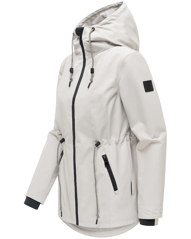 Navahoo Outdoorjacke »Blumentanz 14« mit Kapuze Übergangsjacke mit wasserdichtem Verschluss