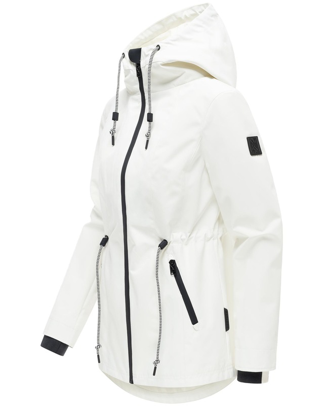 Navahoo Outdoorjacke »Blumentanz 14« mit Kapuze Übergangsjacke mit wasserdichtem Verschluss