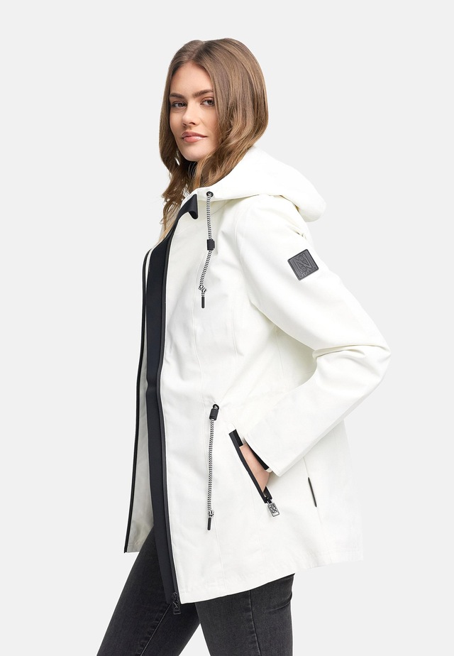 Navahoo Outdoorjacke »Blumentanz 14« mit Kapuze Übergangsjacke mit wasserdichtem Verschluss