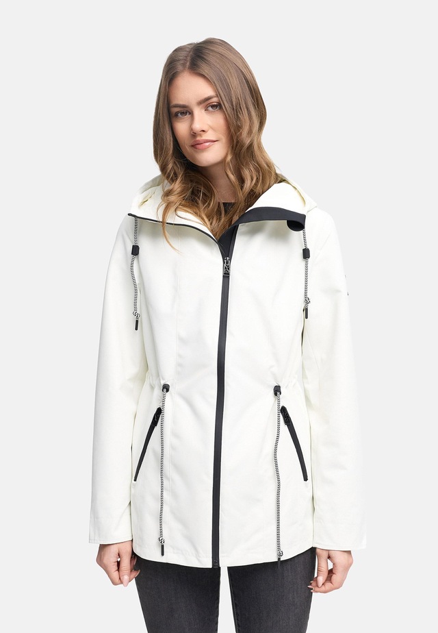 Navahoo Outdoorjacke »Blumentanz 14« mit Kapuze Übergangsjacke mit wasserdichtem Verschluss