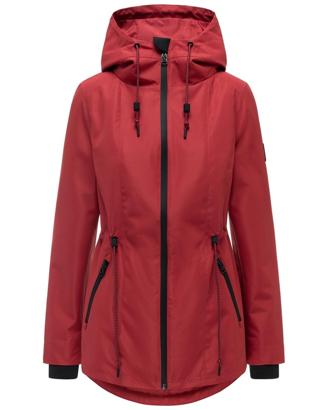 Navahoo Outdoorjacke »Blumentanz 14« mit Kapuze Übergangsjacke mit wasserdichtem Verschluss