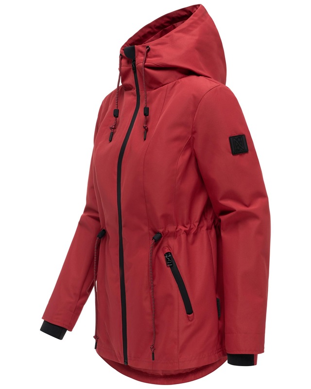 Navahoo Outdoorjacke »Blumentanz 14« mit Kapuze Übergangsjacke mit wasserdichtem Verschluss