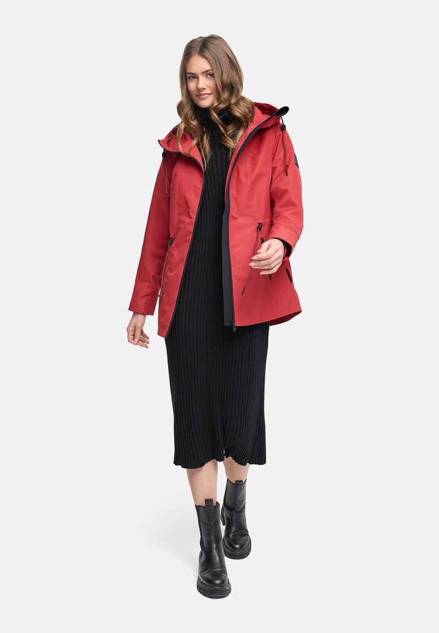 Navahoo Outdoorjacke »Blumentanz 14« mit Kapuze Übergangsjacke mit wasserdichtem Verschluss