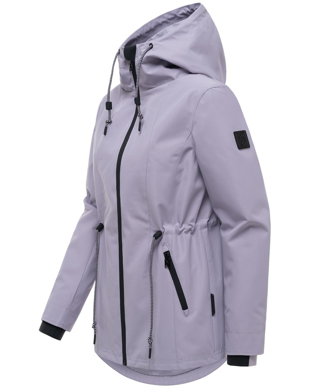 Navahoo Outdoorjacke »Blumentanz 14« mit Kapuze Übergangsjacke mit wasserdichtem Verschluss