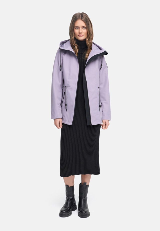 Navahoo Outdoorjacke »Blumentanz 14« mit Kapuze Übergangsjacke mit wasserdichtem Verschluss
