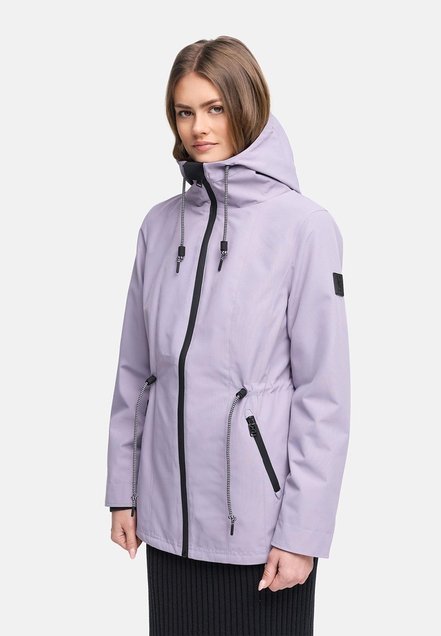 Navahoo Outdoorjacke »Blumentanz 14« mit Kapuze Übergangsjacke mit wasserdichtem Verschluss