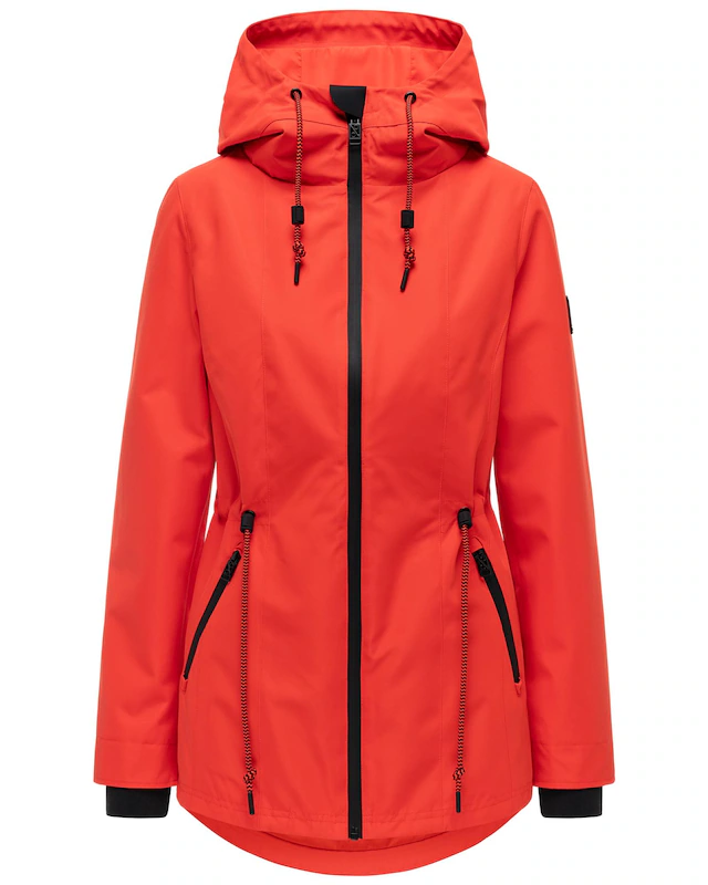 Navahoo Outdoorjacke »Blumentanz 14« mit Kapuze Übergangsjacke mit wasserdichtem Verschluss