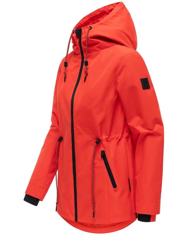 Navahoo Outdoorjacke »Blumentanz 14« mit Kapuze Übergangsjacke mit wasserdichtem Verschluss