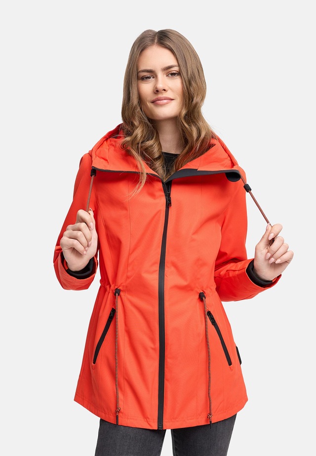 Navahoo Outdoorjacke »Blumentanz 14« mit Kapuze Übergangsjacke mit wasserdichtem Verschluss
