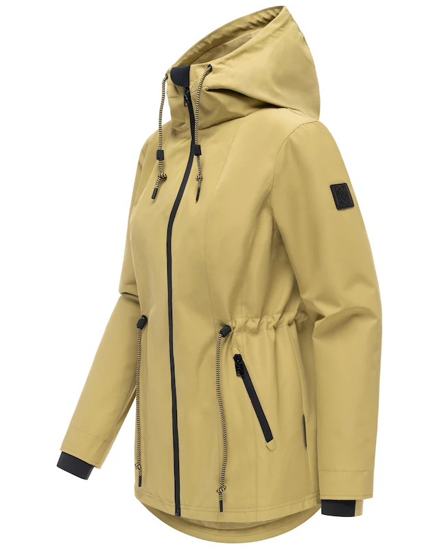 Navahoo Outdoorjacke »Blumentanz 14« mit Kapuze Übergangsjacke mit wasserdichtem Verschluss